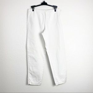 🌻 3/$15 Ann Taylor LOFT White Side Zip Trousers